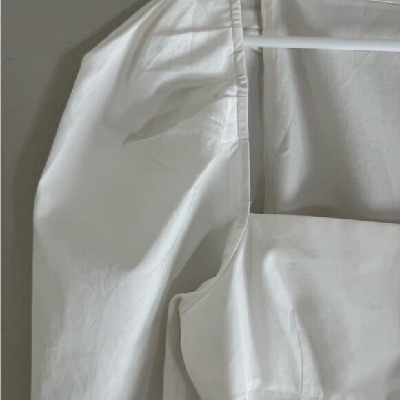 Vince White Square Neck Blouse Size 8 - Picture 3 of 14